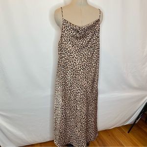 Plus Size Leopard Midi spaghetti strap goddess!